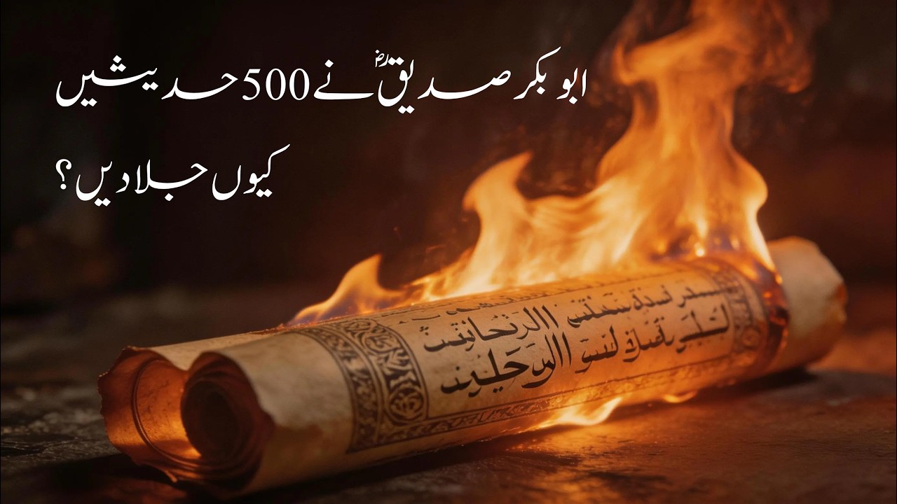 اسلامی تاریخ کا راز: ابوبکر صدیقؓ نے 500 حدیثیں کیوں جلا دیں؟