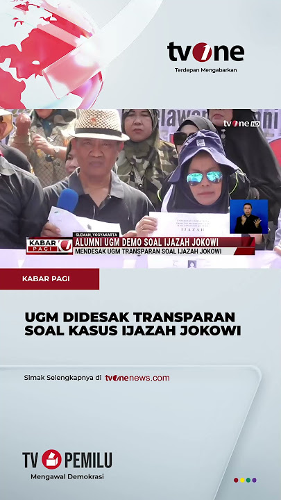 Alumni UGM Desak Jokowi Tunjukkan Ijazahnya | tvOne