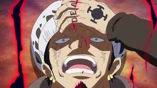 Luffy Stops Doflamingos Kick To Save Law One Piece