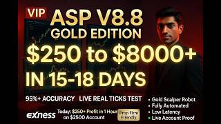 Real Account Live Trading 🔥 ASP V8.8 Gold Edition Made $8000 in 18 Days | 95% Accuracy + Low Latency screenshot 2