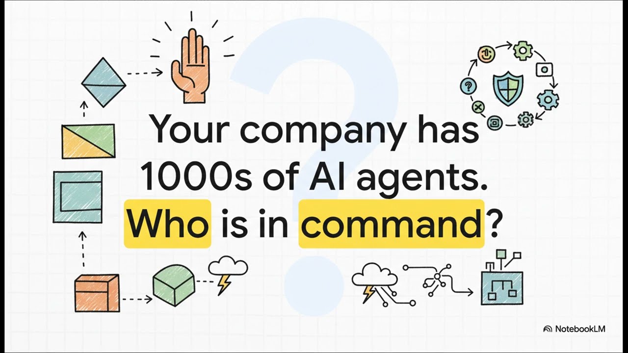 AI Command Center architecture diagram showing autonomous agents and governance layers
