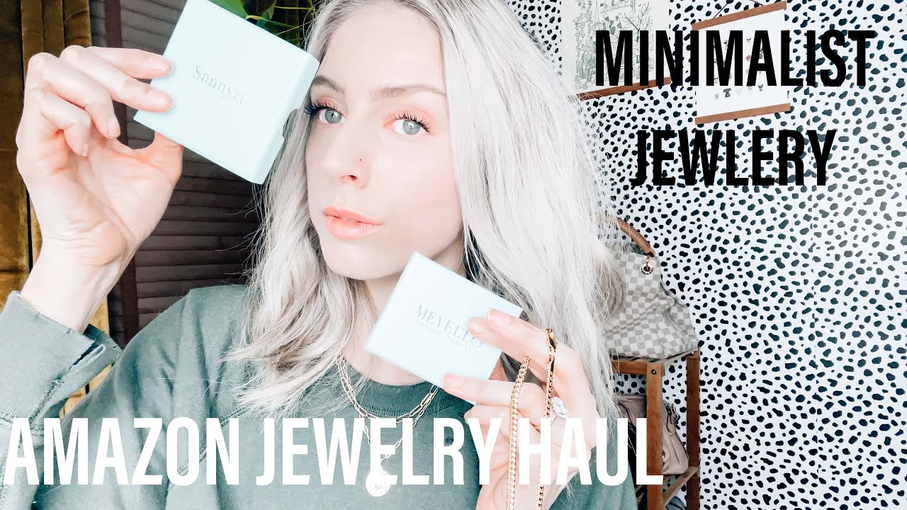 MINIMALIST JEWELRY HAUL Affordable Amazon Jewelry Haul YouTube