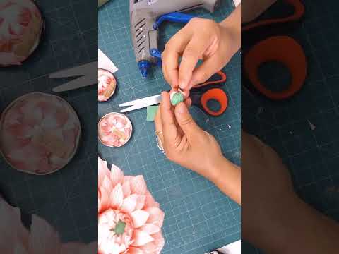 Cómo hacer los pétalos para una dalia #diy #flower #art #craft @crearydecorar