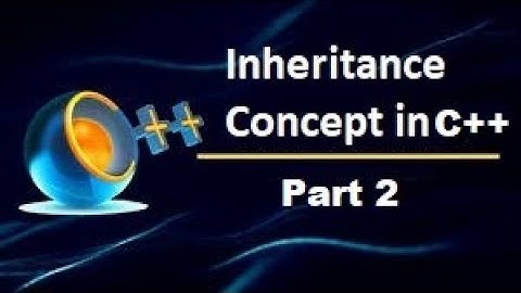 Inheritance  Part 2