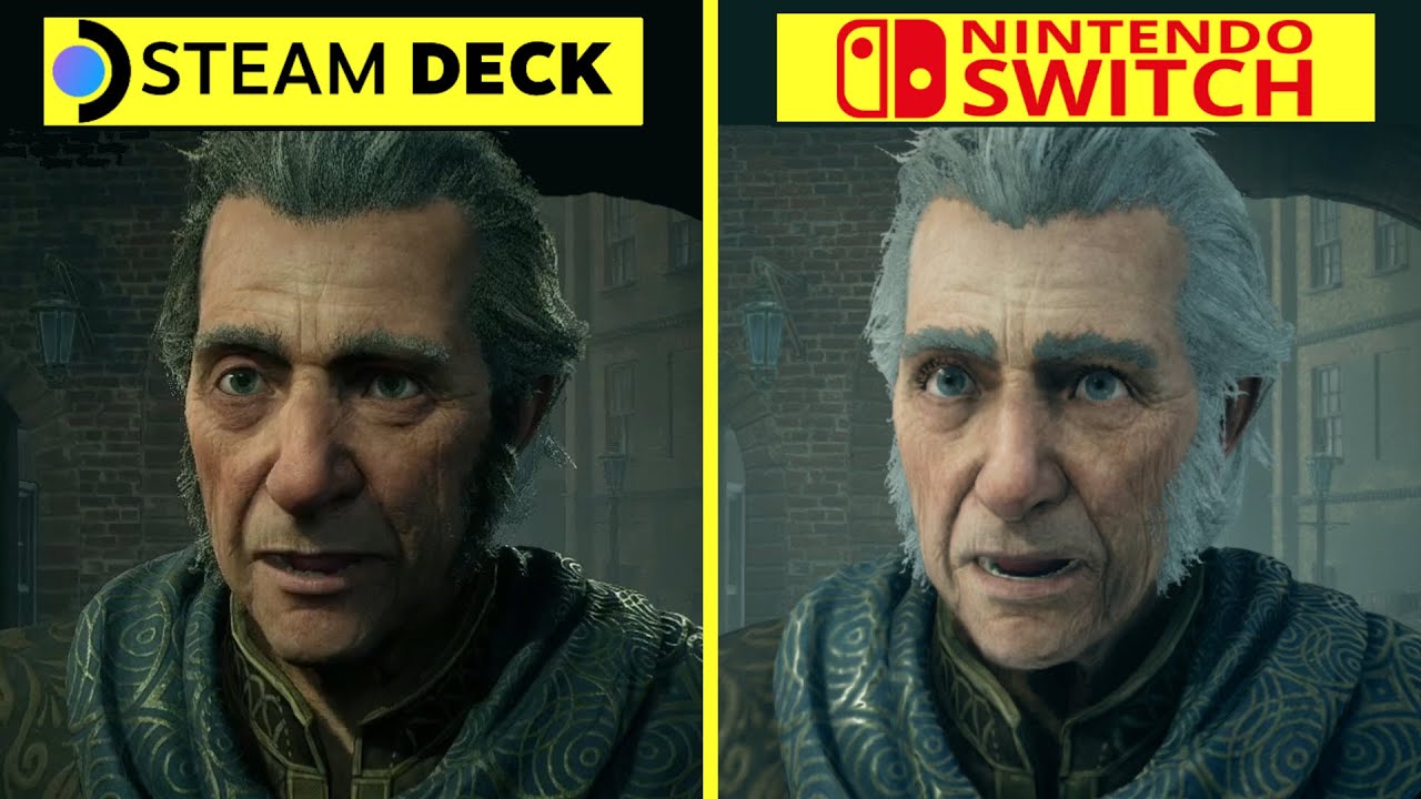 Hogwarts Legacy Nintendo Switch vs Steam Deck Graphics Comparison 