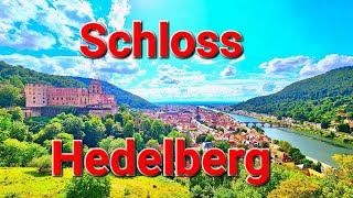 Schloss Heidelberg. #4K Video a relaxing walk of the Heidelberg Castle in Germany.