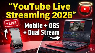 YouTube Live Streaming Complete Guide 2026 | Mobile, OBS, Webcam, Vertical Live पूरी जानकारी