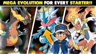 Mega Evolution For Every Starter Pokémon | Mega Greninja & Infernape 😳🔥 | Hindi |