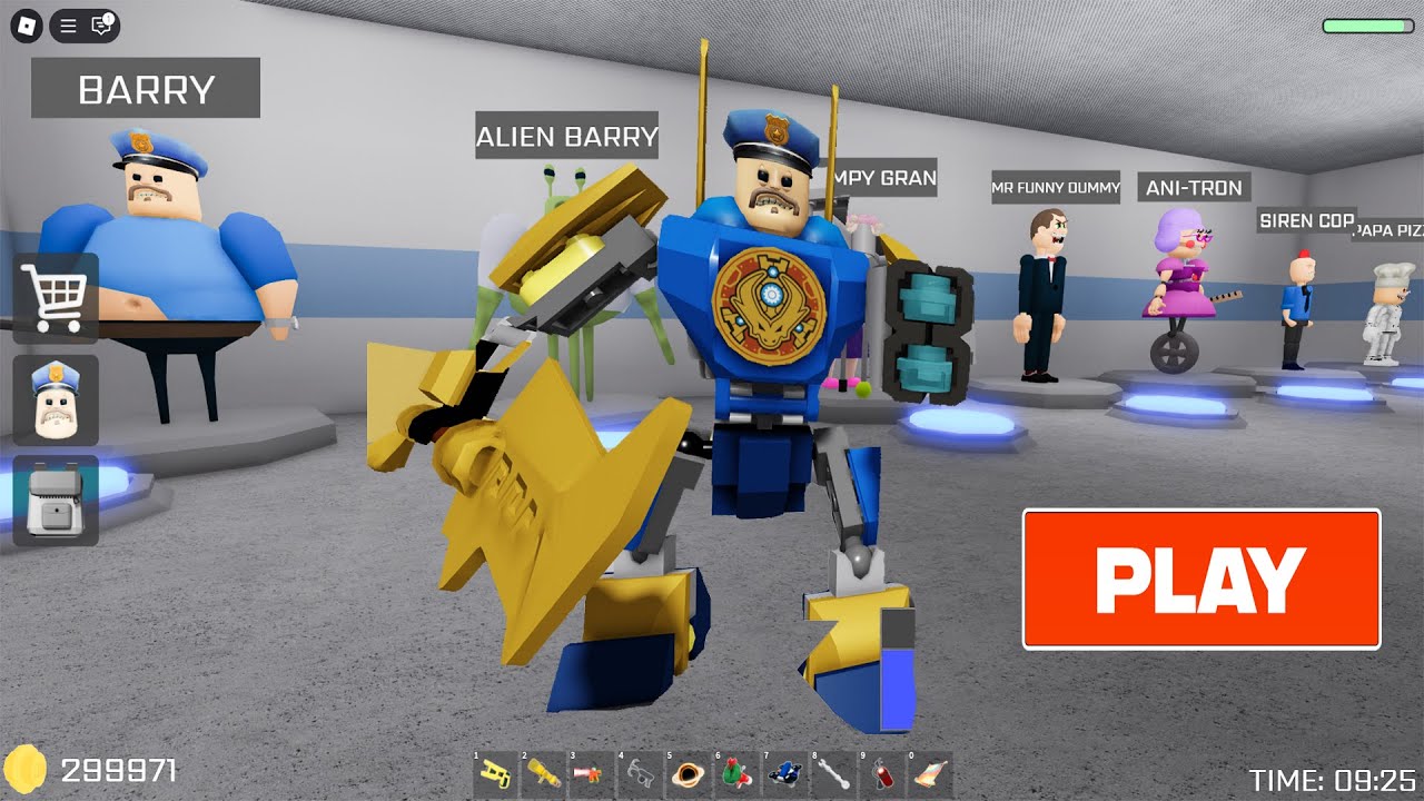 BARRY'S PRISON RUN! (LEGO® MODE) New Lego Robot Boss Battle Roblox update -  All Morphs & All Items
