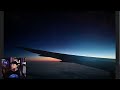 Raw on a Plane: pics of sunrise, Big Dipper, rainbow, glory [4K SpaceWeek Clip]