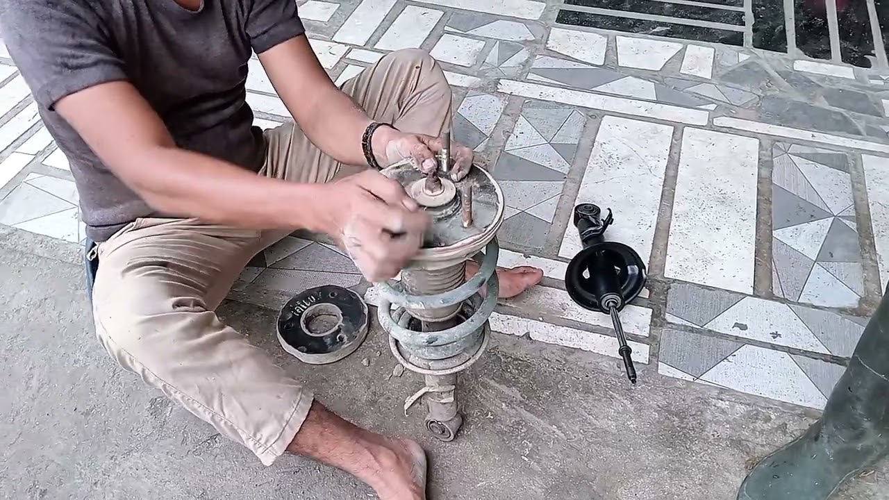 GANTI SHOCKBREAKER DEPAN HILUX TANPA MENGGUNAKAN TREKER (