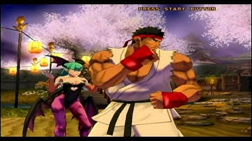 Tatsunoko VS Capcom - Ryu & Morrigan - Arcade Mode (Part 2 of 3)