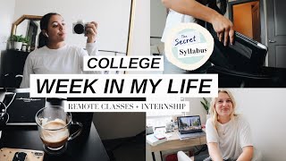 COLLEGE WEEK IN MY LIFE: Remote Intern, Pod Launch, a BIG week