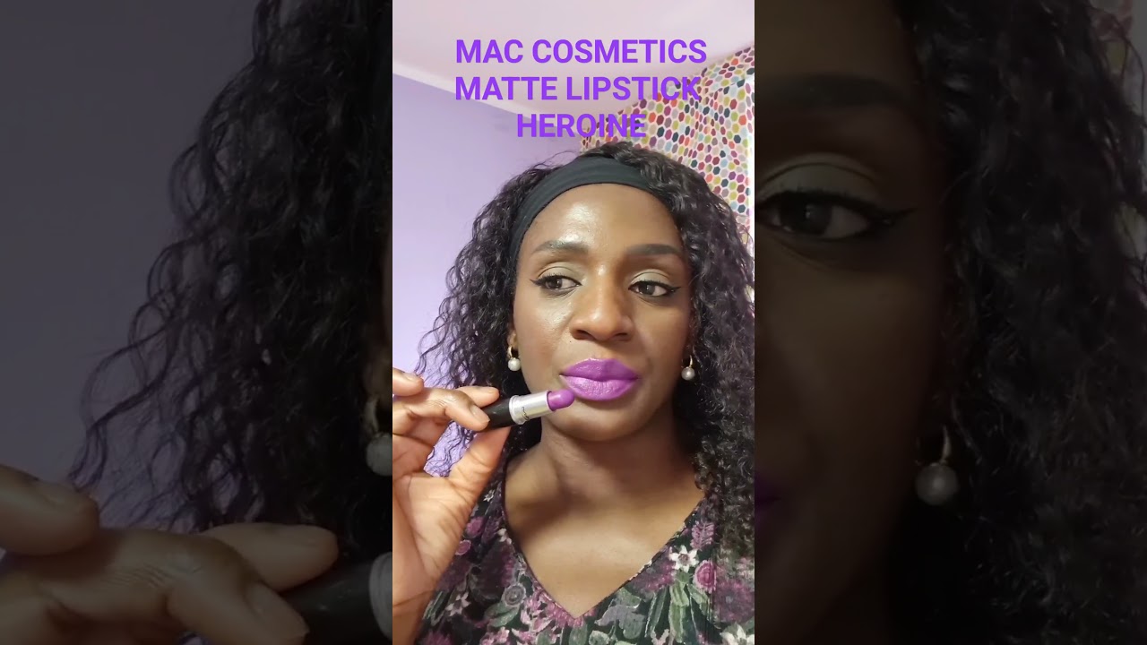 Mac Cosmetics matte Lipstick Heroine brings my face to life 