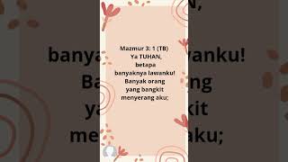 Mazmur 3  1  4 Nyanyian Pagi bible alkitab renungan kekuatanhidup