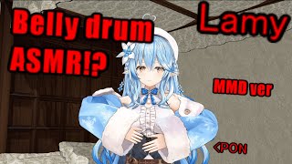 【Hololive】Belly drum ASMR!? by Lamy.ver MMD【Eng sub】