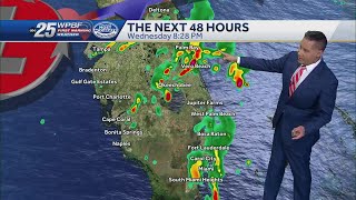 Another round of showers is expected on Wednesday