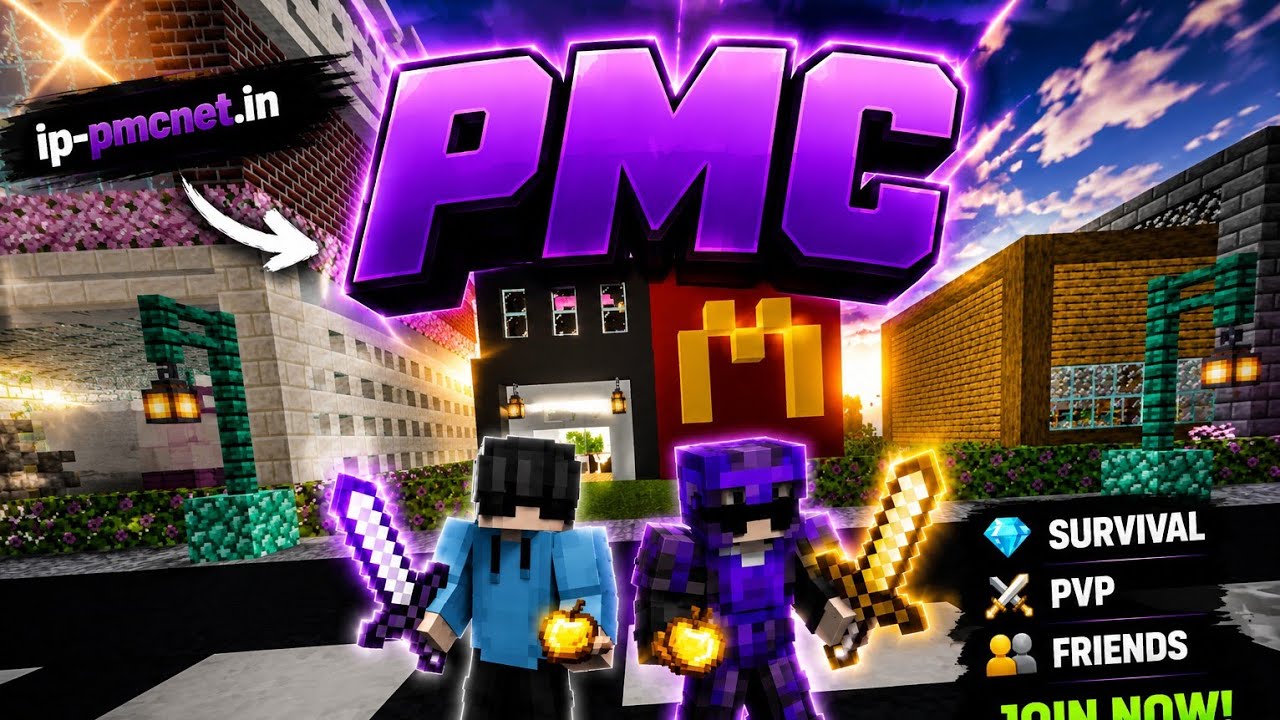 Best Minecraft Server #pmc-network - YouTube