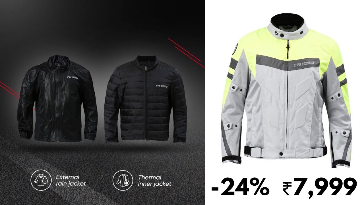 TVS Racing Aegis 3-Layer Riding Jacket for Men-All Weather Adaptability, CE Level 2 Armour 🚴 🧥