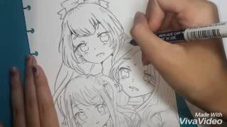 How To Colordraw - Mahiru,Yozora Kasumi & Hime Shiratori From Aikatsu Stars
