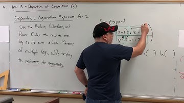 HW 17 (3) Properties of Logarithms - Expanding a Logarithmic Expression (Part 2)