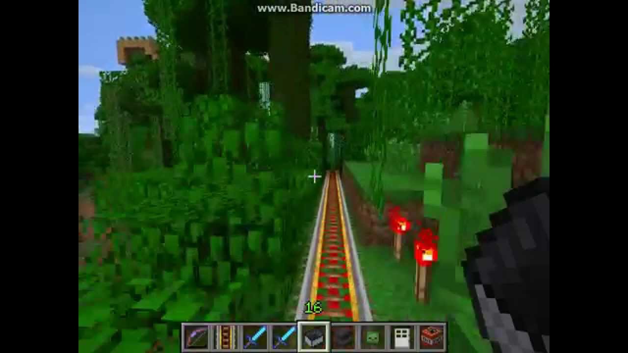Minecraft Achterbahn Rollercoaster - YouTube