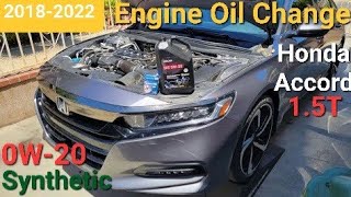 ENGINE Oil 20182023 Honda Accord  (1.5 Turbo) 0w20 Full Synthetic