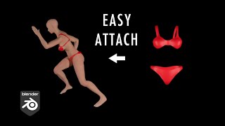 Blender DATA TRANSFER • Easy How to Attach Fitted Clothes Tutorial screenshot 3