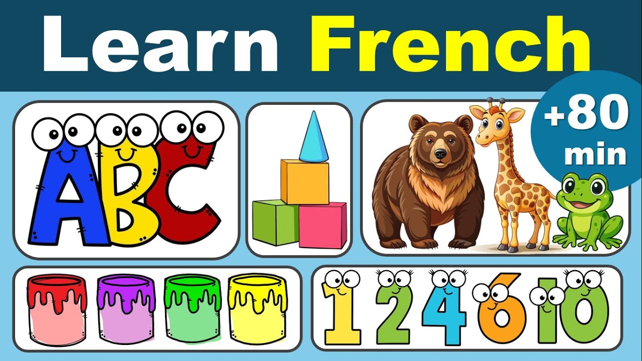 APPRENDRE le FRANCAIS | LEARN FRENCH | ABC, Syllabes, Couleurs, Animaux...| #learnfrench.