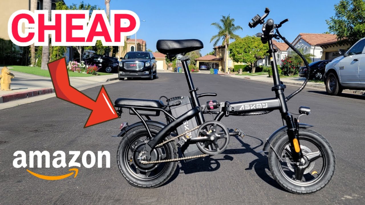 amazon folding electric bicycle Shoppers Are Racing to Get This Foldable E-Bike That's on Sale for Under $250 Foldable electric bike Folding Electric Bike for Adults