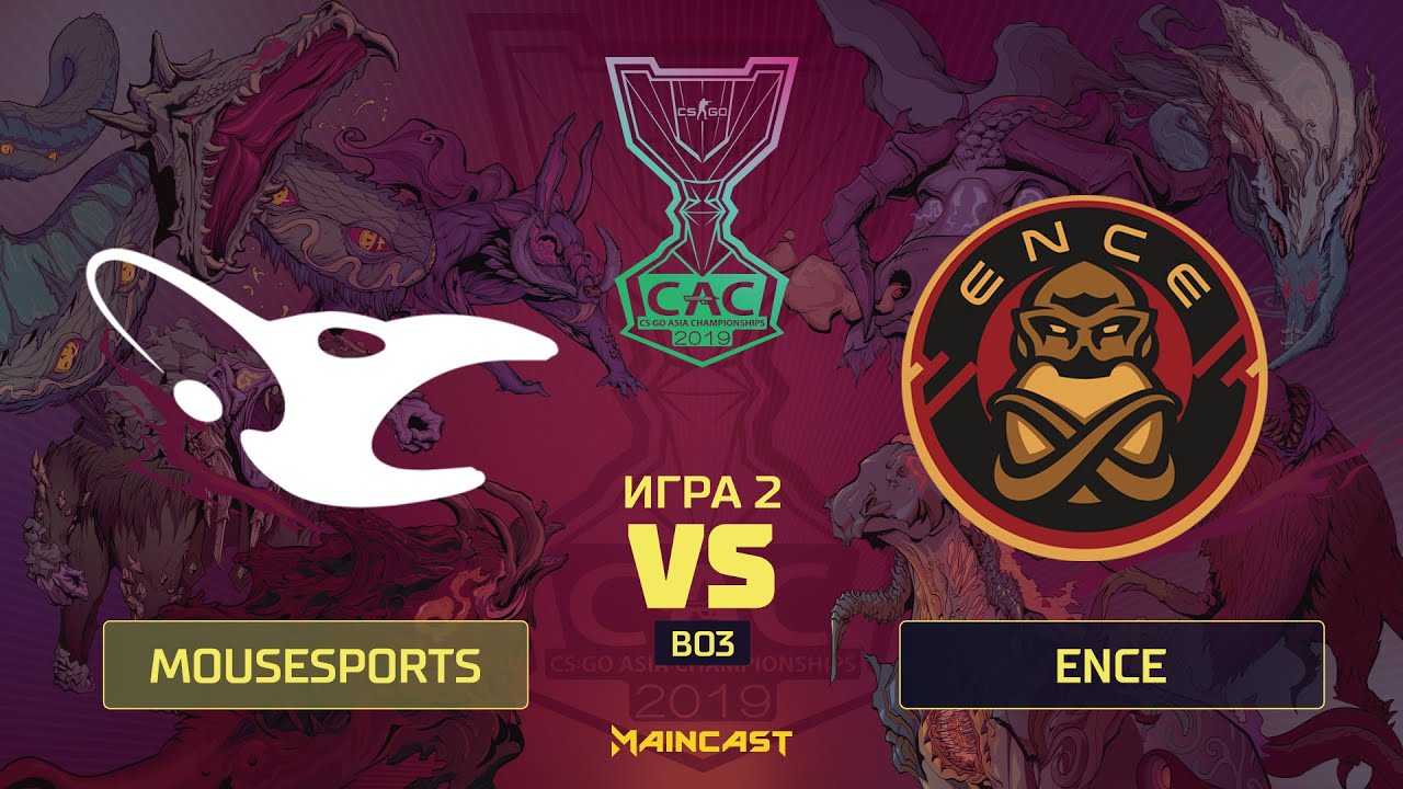 mousesports vs ENCE [Map 2, Inferno] (Best of 3) | Asia Championships 2019