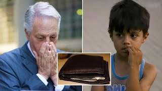 رجل مليونير فقد محفظته في الشارع ثم وجدها طفل فقير واعادها له ولكن شاهد ماذا طلب منه في المقابل