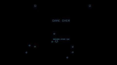 Asteroids DeLuxe (Arcade) Attract Mode 1080p60