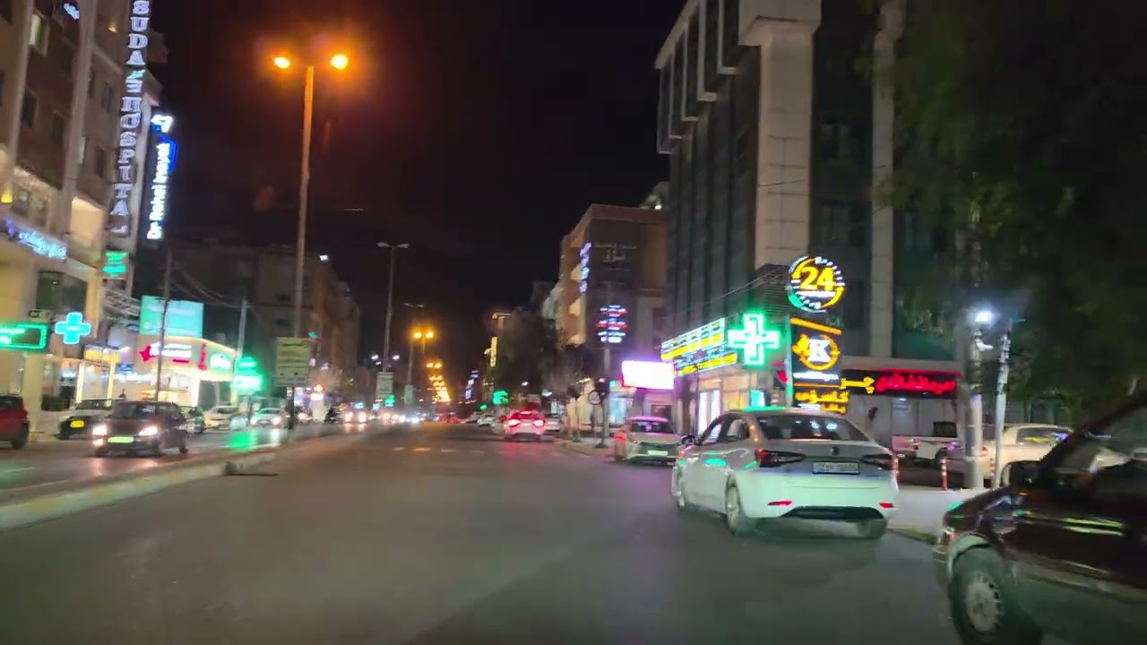 جولة ليلية في مدينة السليمانية 23\2\2026 Sulaymaniyah العراق ، كوردستان Iraq , kordstan الجزء الثالث