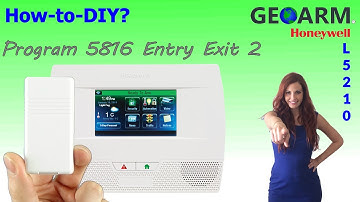 Honeywell 5816 - How to Program a Window Entry Exit 2 L5210 System?