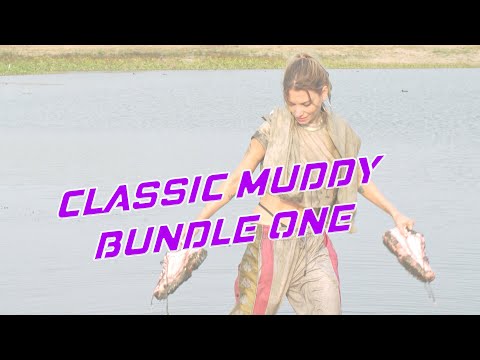 Ruin Street Style: Fashionable Muddy Wetlook Girl Classic Bundle 1