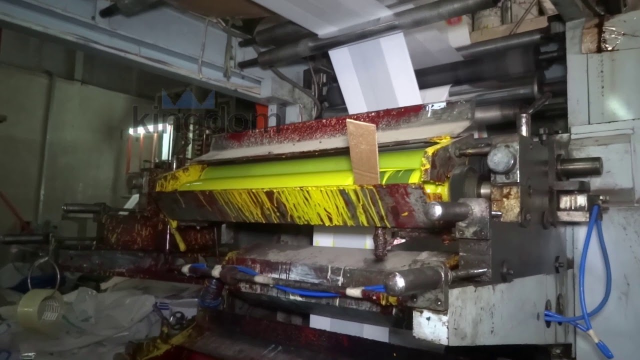  Mesin  flexo printing  4  warna  dubai YouTube