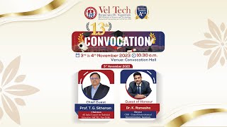 Convocation 2023| Vel Tech University | Live stream 🔴 | 03-11-2023