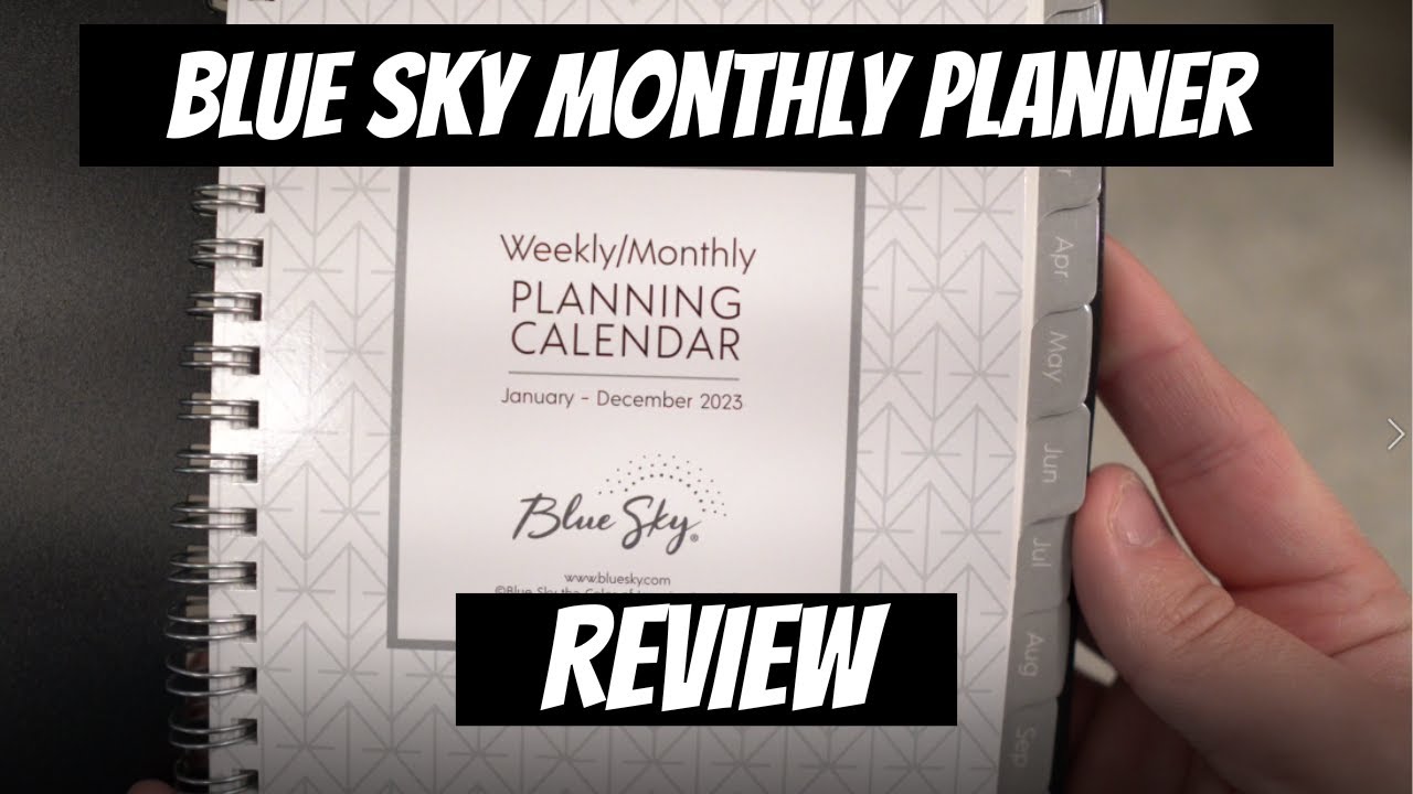 Is It The BEST 2023 Planner? (Blue Sky 2023 Weekly and Monthly Planner  Review) - YouTube