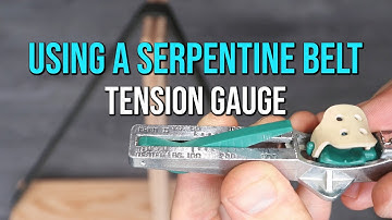 Using a Serpentine Belt Tension Gauge - Measuring Tension with a Krickit II Tensioner Tool