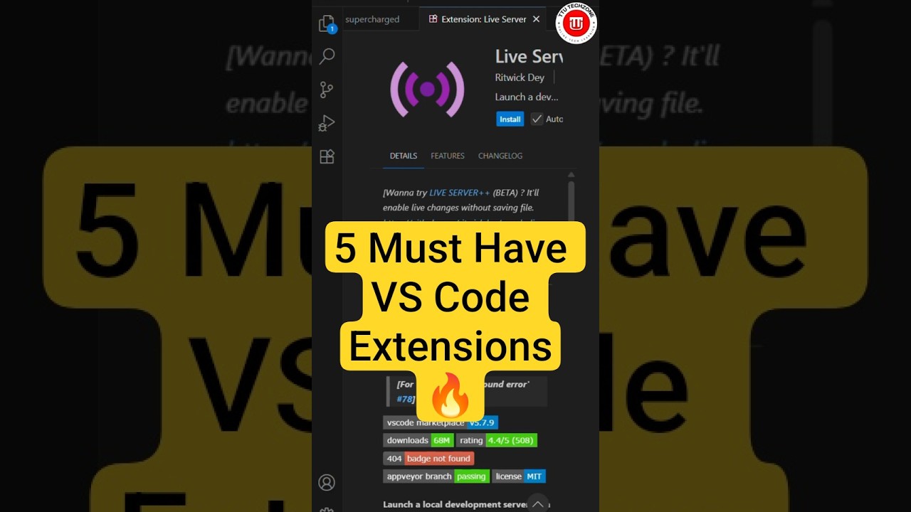 Top 5 VS Code Extensions You MUST Use in 2025 #coding #vscode #tricks