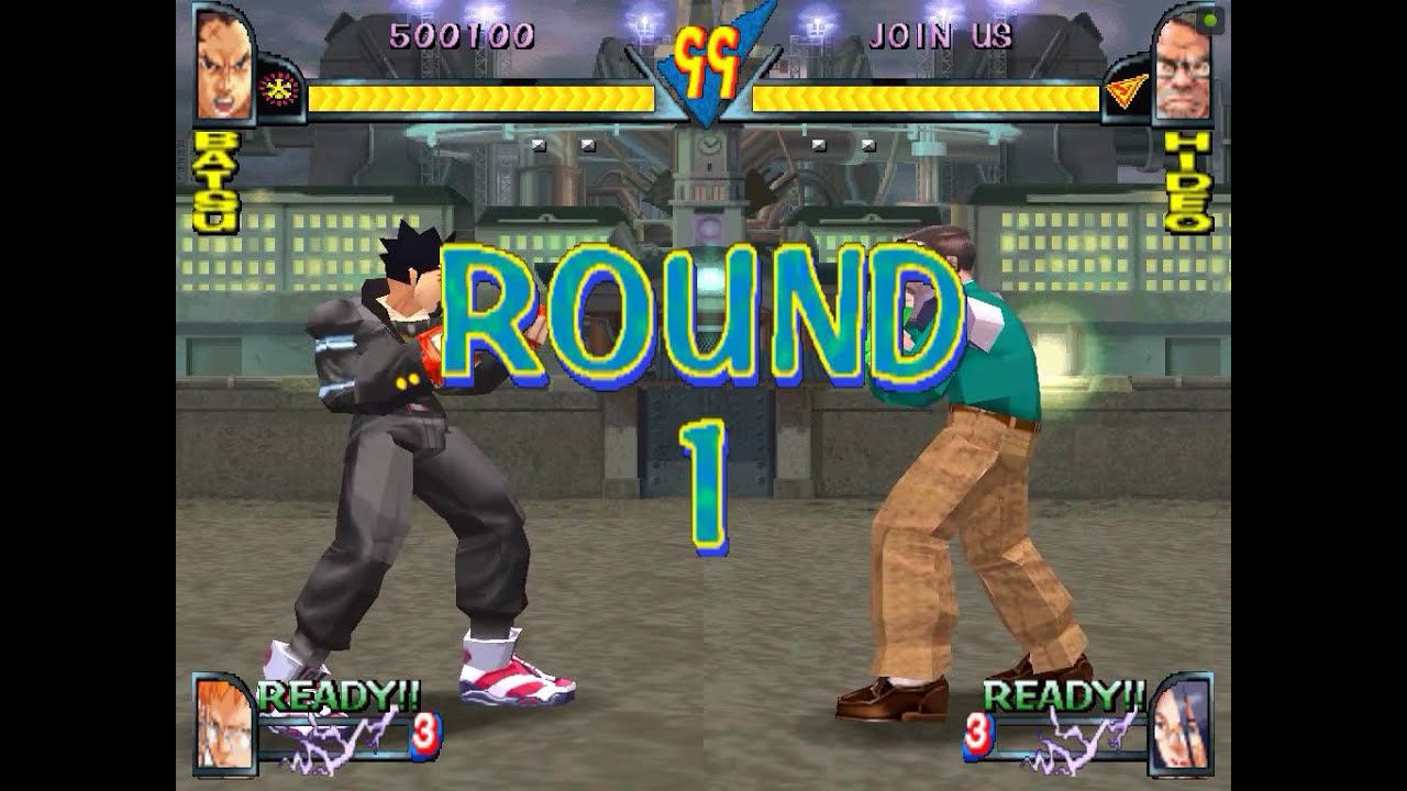 Rival Schools United by Fate - PSX Mame - 1cc - Short Way (winning Raizo)