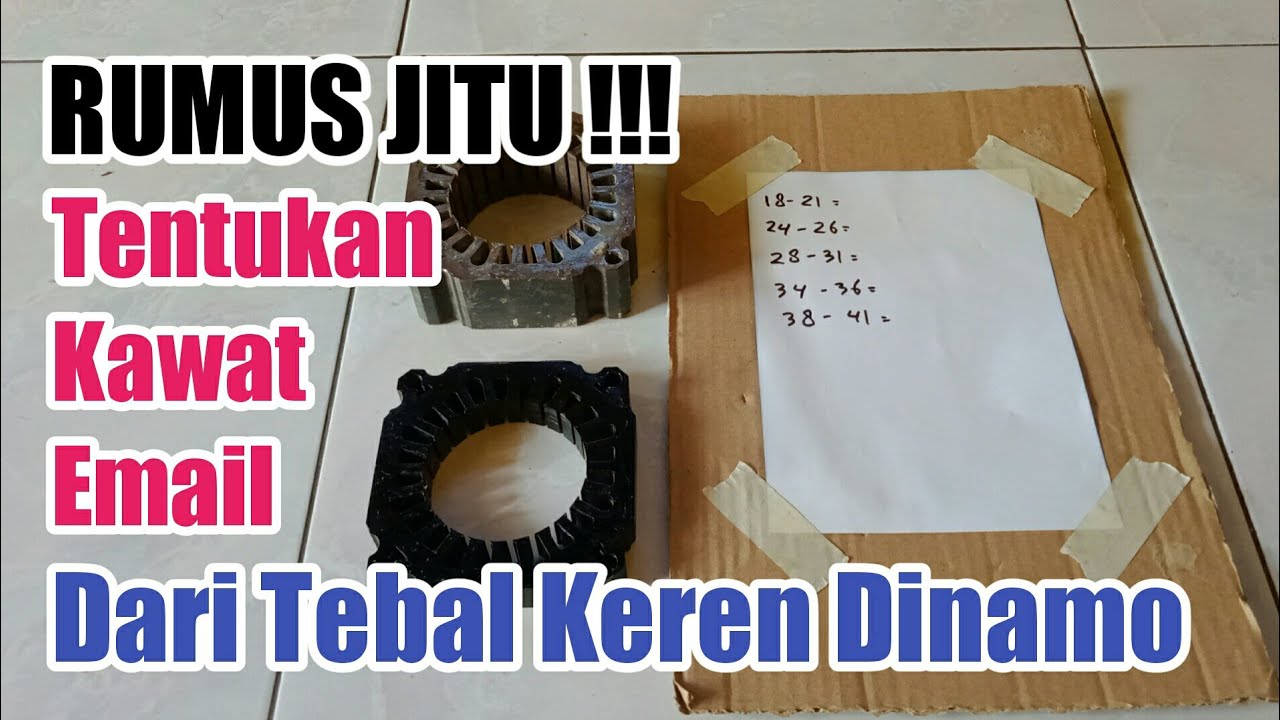 RUMUS JITU !!! Cara Menentukan Besar Kawat Email Berdasarkan Tebal Keren Dinamo Mesin Cuci