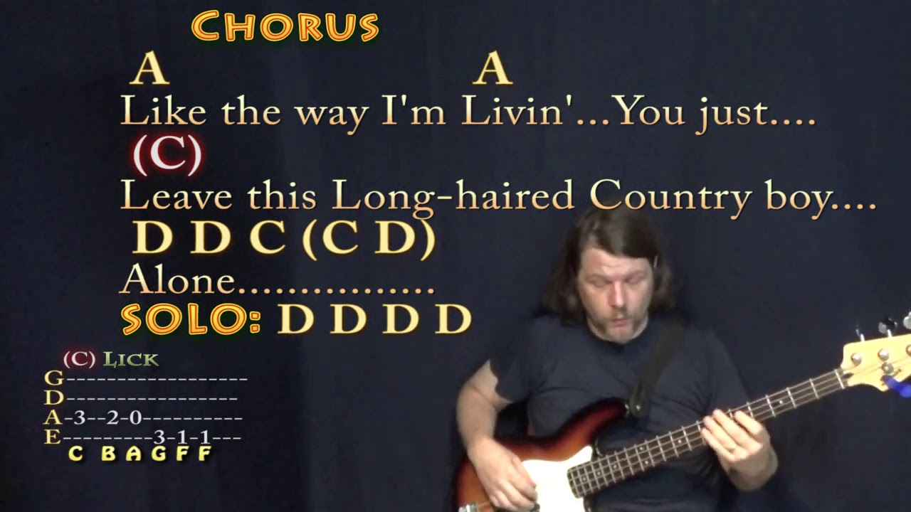 Long Haired Country Boy Chords - Allan David Coe Redneck Haired Country Outlaw Willie Hits Greatest Waylon Name X3 Ns