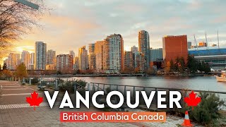 Vancouver British Columbia Canada 2024 4K HDR 🇨🇦 Downtown Vancouver Walking Tour Night Life