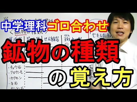 中学理科 ゴロ合わせ 鉱物の種類 Youtube