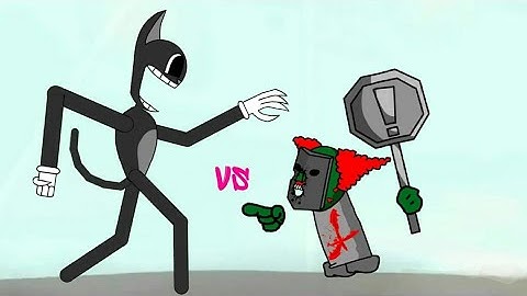 Cartoon Cat Vs Tricky (REMAKE) | MADNESS COMBAT X TREVOR HENDERSON | Drawing Cartoon 2 Animation