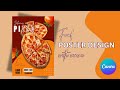 Food product poster design in Canva | Advertisement poster designing | Social Media Marketing