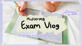 Midterm Exam Vlog | ft. Lots Of Study, Stress, Breakdown | Online Class | PH | Granger Productivity