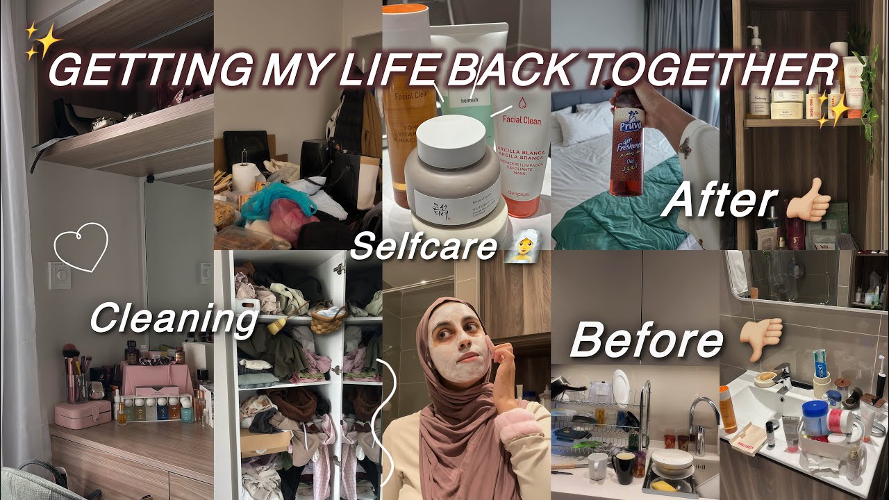 Getting my life back together✨حاولت نقاد حياتي نرجع الروتين🌸رتبت الدار 🏠 و تهليت فراسي💆🏻‍♀️🤧